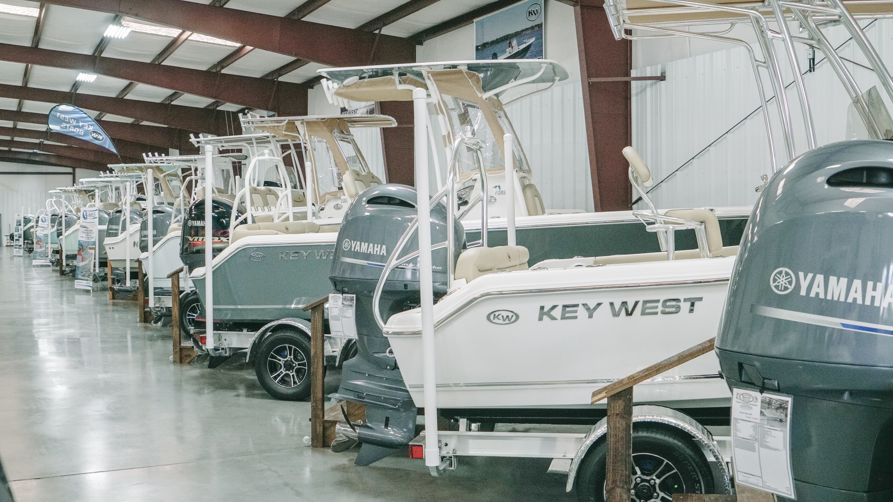 Indoor boat showroom | Boat Financing & Boat Loans in South Carolina | Marshall's Marine
