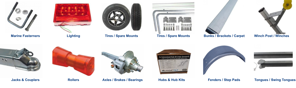 Boat Trailer Parts for Repairs in South Carolina